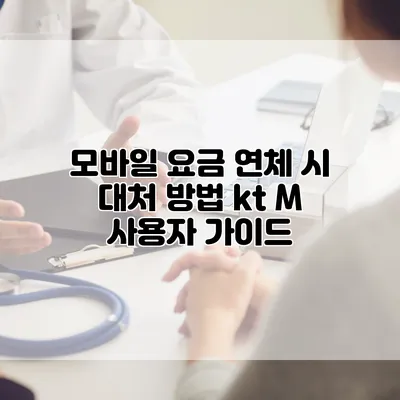 모바일 요금 연체 시 대처 방법: kt M 사용자 가이드